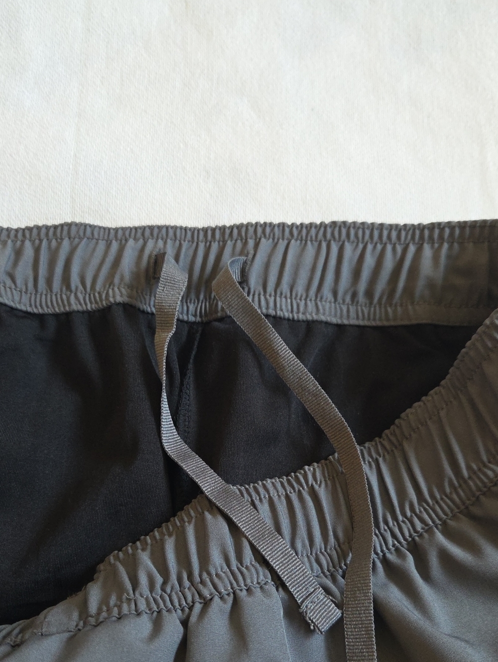 Stillwater Supply Co. Gray Laser-Cut Hem Women's Skorts-Elastic Waist - Picture 10 of 10
